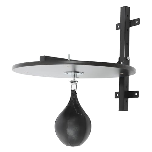 Speed Bag Platform Kit for Indoor Boxing, Heavy Duty Speed Bag for Boxing Training Equipment with Punching Ball, Adjustable Height Wall Mounted Speedbag Platform for Home Gym