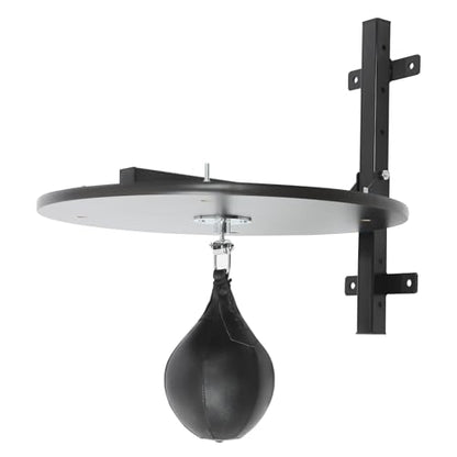 Speed Bag Platform Kit for Indoor Boxing, Heavy Duty Speed Bag for Boxing Training Equipment with Punching Ball, Adjustable Height Wall Mounted Speedbag Platform for Home Gym
