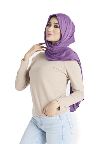 Premium Jersey Hijab Scarf for Women - Muslim Head Scarf - color: Lavender