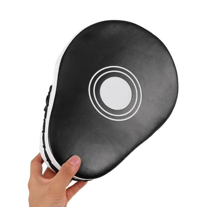 Boxing Focus Mitts Curved Punch Pads Thickened Handheld Five-Finger Strike Targets for Martial Arts Training Kickboxing Taekwondo Sparring Youth Equipment Black