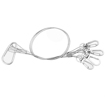 304 Stainless Steel Plant Hanger 35.5 cm Adjustable Steel Wire for LED Plant Growth Lamps Aquarium Fish Tank Lamps Indoor Plant Suspension Racks (Heavy-Duty Lamp Racks) 1PCS