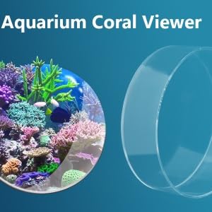 TOPINCN Viewer Fish Acrylic Observe Lense Aquarium Fish Photograph Cylinder Magnifier for Marine Aquarium Reef(250mm) - size: 250mm