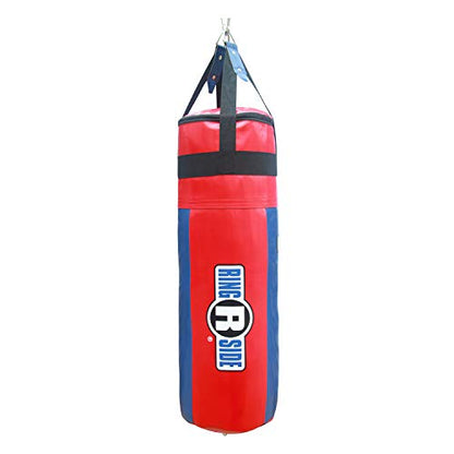 Ringside Apex Heavy Bag, Punching Bag for Boxing Training and Workout, 100 lbs, Includes Nylon Straps and Hanging Clip - color: Silver / Black