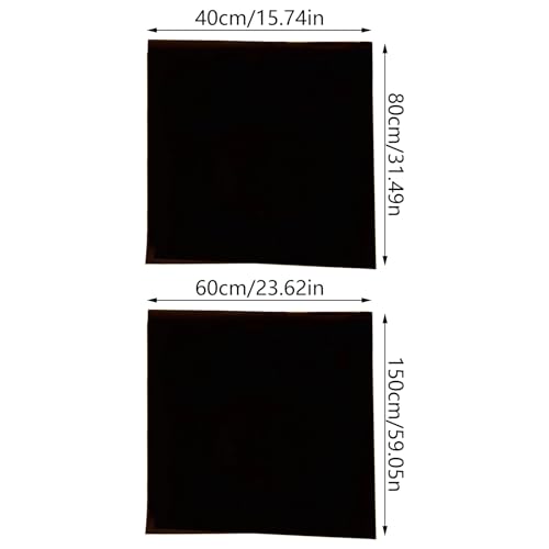 HUANGANG Black Aquarium Background Glass Decorative Film Easy Install Wallpaper Black Fish Tanks Background Sticker Backdrop
