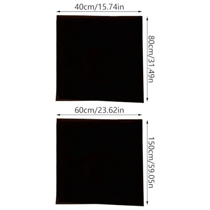 HUANGANG Black Aquarium Background Glass Decorative Film Easy Install Wallpaper Black Fish Tanks Background Sticker Backdrop