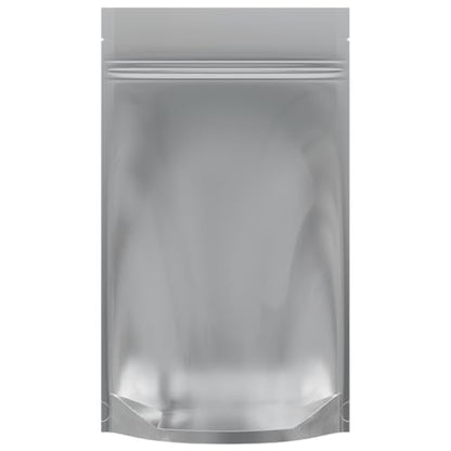 Mylar Style Barrier Bags – Zipper w/Heat Seal – 100 Bags (Gloss Black/Clear, 1/2 Ounce - 5?x8.14?x2.33?) - color: Gloss Black / Clear, size: 5x8.14x2.33 Inch (Pack of 100)