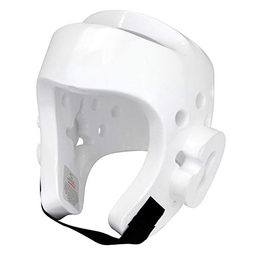 AAMA Taekwondo and Karate Sparring Foam Head Guard - color: WHITE, size: Medium