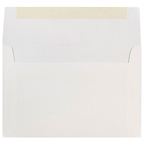 JAM PAPER A8 Invitation Envelopes - 5 1/2 x 8 1/8 - White - 50/Pack - color: White, size: A8