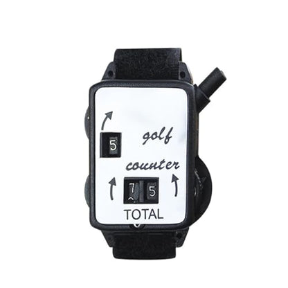 Golf Stroke Counter 2 Pcs Golf Stroke Counter with Wristband Manual Score Keeper Watch Portable Mini Scorers for Sport Teacher