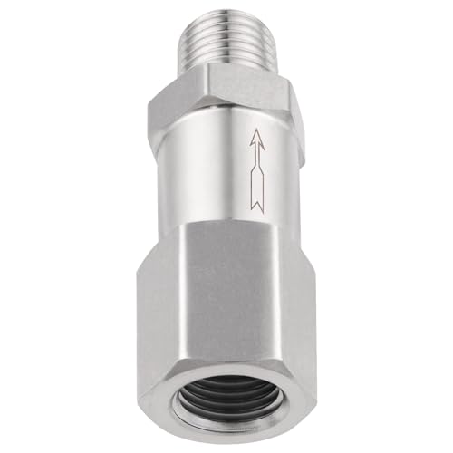 Yoebor Stainless Steel Check Valve 1/8" FNPT Inlet x 1/8" MNPT Outlet 1pc - size: 1/8 Inch, style: Fnpt(Inlet) x Mnpt