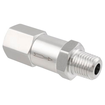 Yoebor Stainless Steel Check Valve 1/4" FNPT Inlet x 1/4" MNPT Outlet 1pc - size: 0.25 Inch, style: Fnpt(Inlet) x Mnpt