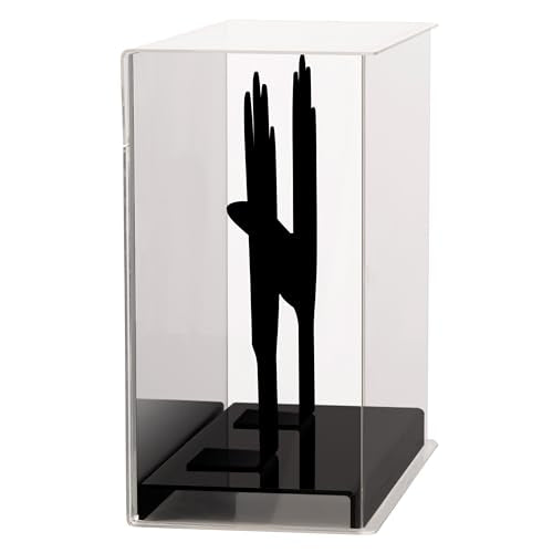 Franklin Sports Display Case – Memorabilia – UV Protected – Sport Collectibles - Baseball - Batting Gloves - Basketball - Soccer Ball - Football - style: Batting Gloves