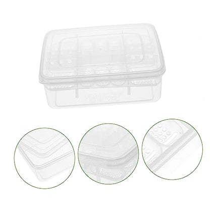 VICASKY 16-Compartment Plastic Reptile Egg Incubator and Hatchery Box for Breeding Geckos and Lizards Sturdy PET Supply for Hatching Reptile Eggs