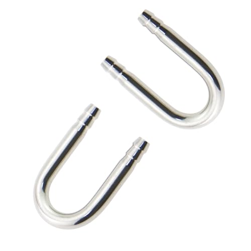 2PCS Stainless Steel U-Tube Connection for Aquarium Use Oxygen Enhancement Tube Oxygen System U-Tube Connector Aquarium Fitting Hose Connector for Aquarium Use Air Hose Oxygen Pump Air Hose