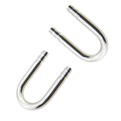 2PCS Stainless Steel U-Tube Connection for Aquarium Use Oxygen Enhancement Tube Oxygen System U-Tube Connector Aquarium Fitting Hose Connector for Aquarium Use Air Hose Oxygen Pump Air Hose