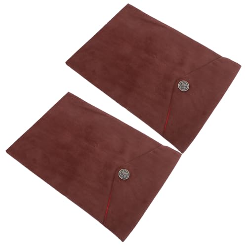 2pcs Bible Storage Bag Set, Corduroy Lightweight Book Carrying Pouch with Traditional Tibetan Patterns, Prevents Edge Curling and Wear, for Temple Use and Travel