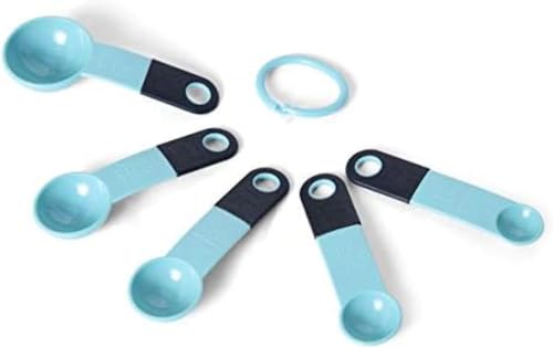 KitchenAid Measuring Spoons, Set Of 5, Aqua Sky (Pack of 12) - size: Set Of 5 (Pack of 12)