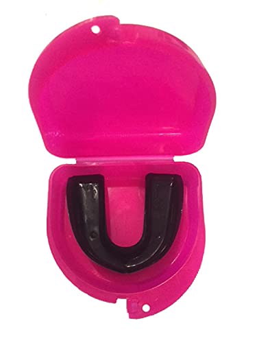 Lacrosse (Pink) Case for Mouth Guard, Retainers - Lacrosse Chick - color: Pink