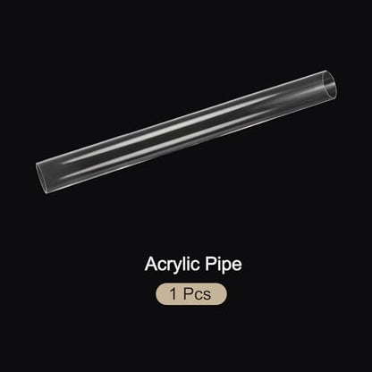 18" Clear Plastic Rigid Pipe 41mm ID x 45mm OD (1 5/8" ID x 1 3/4" OD) Acrylic Round Tubing, [for Plumbing,Hydraulics,Pneumatics,Aquarium] - size: 1.625" x 1.75"