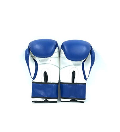 Boxing Gloves Blue Kickboxing, Grappling, Fighting, Muay Thai Training Boxing Bag Gloves, Punch Bags and Focus Pads Punching Plain-Blank Vinyl Gloves No Logo - size: 8oz