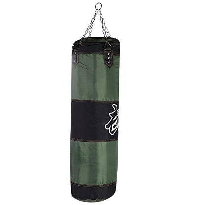 Unfilled Punching Bag, Boxing Set with Ceiling Hook Steel Chain Hand Wraps for Home Gym Muay Thai, MMA, Taekwondo Martial Arts Training
