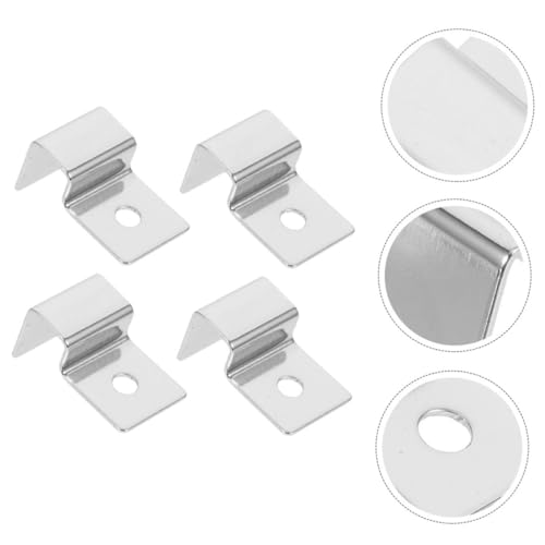 BESPORTBLE 4pcs Heavy Duty Stainless Steel Aquarium Lid Holder Bracket for Glass Tanks Sturdy Support for Fish Tank Covers and Accessories