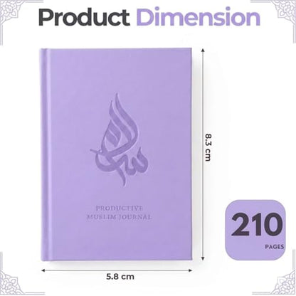 Salam Journal, Islamic Daily Planner with Prayer Tracker, Daily Hadith and Duas, Undated Layout with 6 Month Coverage, Ramadan and Eid Gift for Muslims, Ramadan Planner (Purple) - color: Purple