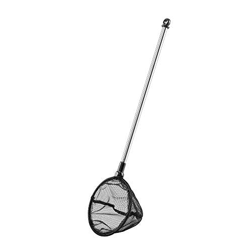 Lpraer Aquarium Fish Net with Extendable Stainless Steel Long Handle Fine Mesh Net for Fish Tank - size: 3.5 inch