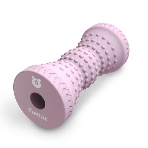 Tumaz Foot Roller for Deep Tissue Massage & Reflexology | Ergonomic Roller | Deep Tissue Massage | Reflexology | Portable Design | Ideal for Foot Recovery - color: Pink