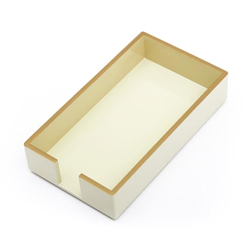 Paper Hand Towel Tray - Paper Guest Napkin Holder (Ivory) - color: Ivory