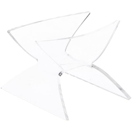 Plymor Clear Acrylic Nautilus Shell Holder Stand, 2.375" H x 2.75" W x 3.625" D - size: 2.375" x 2.75" x 3.625"