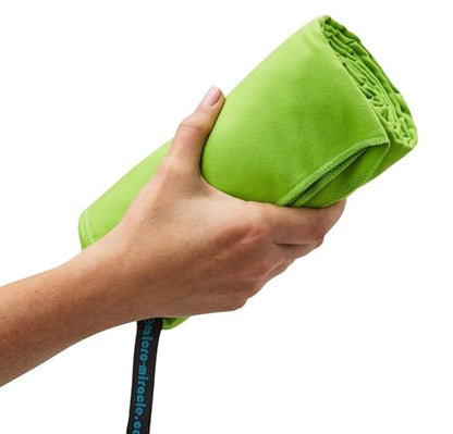 XL 여행용 타월 - 2in1 대형 빠른 건조 엑스트라 소프트 극세사, 13가지 색상, 체육관, 수영 연습, 여행, 배낭여행, 캠핑, RV, 해변, 비상 가방, 기숙사, 작은 집, 밴 또는 캠핑카용 경량 - color: 초록색.