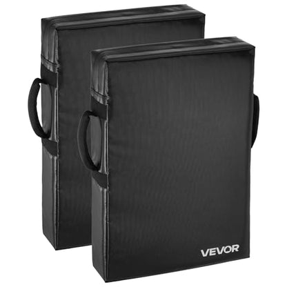 VEVOR PVC Step Over Dummy, High-Density Sponge Blocking Pad Equipment, Heavy Duty Tackle Dummies with Handles, Great for Footwork Drills Sports Training Practice - size: 2PC 24*16inch Blocking Pad