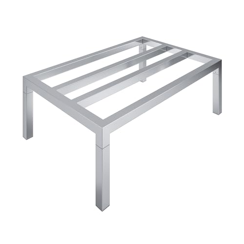 36" Long x 24" Wide | Height: 12" Off The Floor Aluminum Dunnage Rack | Storage in Restaurant, Kitchens and Garages and More! - size: 36" Long x 24" Wide | Height: 12" Off The Floor