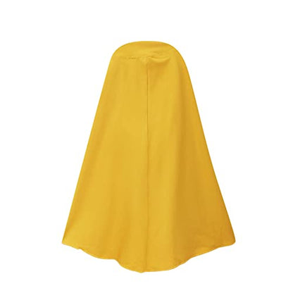 IBTOM CASTLE Abaya for Girl Kids Hijab Scarf Muslim Dress Two-piece Ramadan Prayer Clothes Islamic Arabic Kaftan Khimar Robe - color: Yellow, size: 3-4T