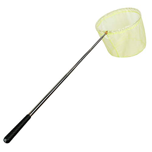 RESTCLOUD Bait Net and Fishing Landing Net with Telescoping Pole Handle Extends to 59 inches - color: Yellow