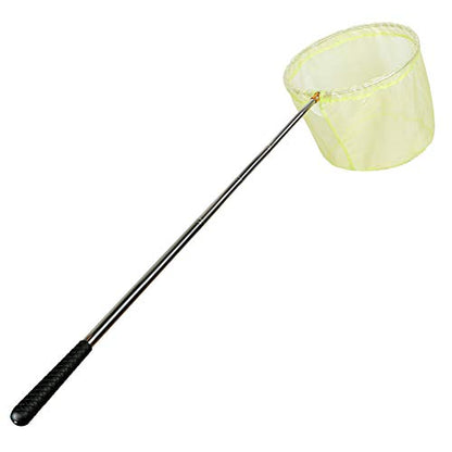 RESTCLOUD Bait Net and Fishing Landing Net with Telescoping Pole Handle Extends to 59 inches - color: Yellow