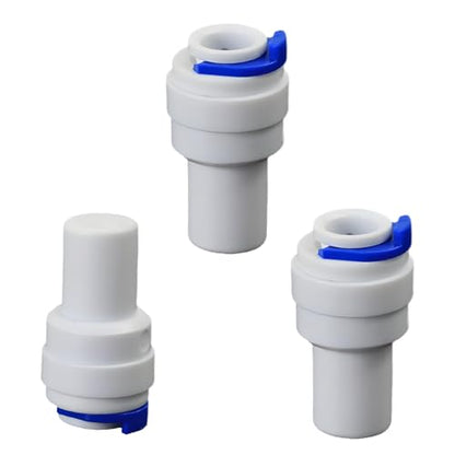 1/4" Push Fit Plug, Temporary Cap Blocks Flow & Stops Leaks | Quick-connect plug for RO, drink dispensers & water purifiers. Cap unused tubing to shut off water and prevent leaks. - size: 1/4-Inch PE Pipe Plug