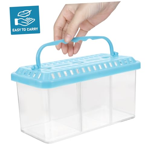 TOYANDONA Transparent Fish Breeding Tank Isolation Box Removable Divider for Betta Fish Safe Feeding System for Breeding and Isolation Aquariums