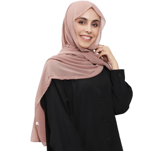 Instant Chiffon Hijab Set 3-in-1 Hijabs Scarf with Built-in Magnets and Undercap Head Wraps with Modal Cap - color: 4 #