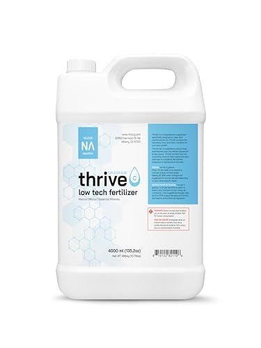 Thrive C Liquid Aquarium Plant Fertilizer – All in One Plant Food – 4000ml – Specialized Fertilizer for Low Tech Tanks – Comprehensive nutrients – Aquarium Nutrition - size: 4000ml