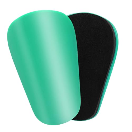 Extra Mini Soccer Shin Guards for Toddler, Kids, Youth & Adults | Ultra Lightweight Insert Small Shin Pads, Boys Girls Men Women, Shock-Absorbing Protection, 3.7×2.4 In, Training & Matches - color: Aqua