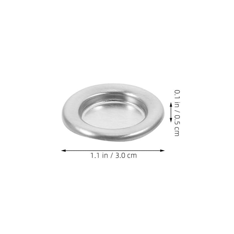Lurrose 30pcs Metal Cone Incense Tray Aluminum Alloy Incense Holder Small Cone Plate Stick Burner