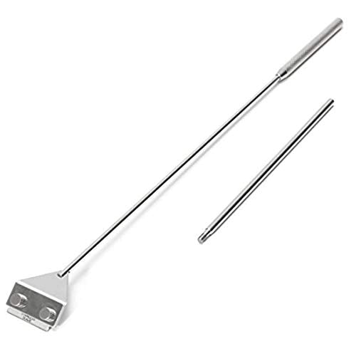 Stainless Steel Algae Scraper Cleaner with 10 Blades for Aquarium Fish Plant Glass Tank