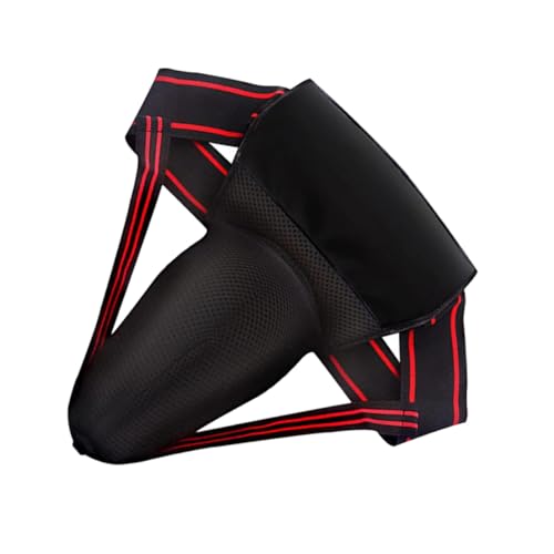 Portable Comfortable Groin Protector with Integrated Crotch Guard for Men Boxing MMA Taekwondo Training Wear-Resistant Protective Gear for Competitive Sports