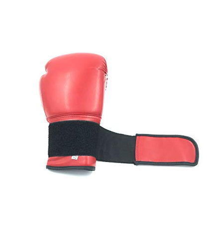 Boxing Gloves Red Kickboxing, Grappling, Fighting, Muay Thai Training Boxing Bag Gloves, Punch Bags and Focus Pads Punching Plain-Blank Vinyl Gloves No Logo - size: 6oz