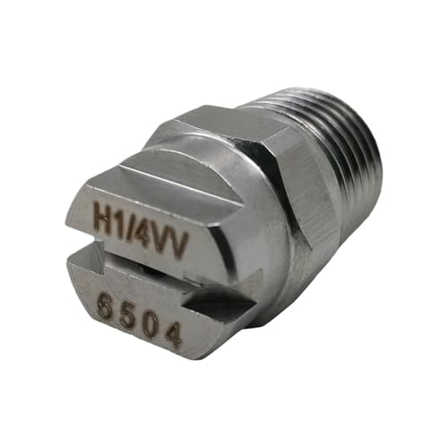 Stainless Steel Flat Fan Nozzle 1PC 1/4'' HVV Flat Fan Nozzle 0-110 Degree Flat Fan Water Spray Nozzle HVV Cooling Nozzle Industrial(40015) - color: 40015