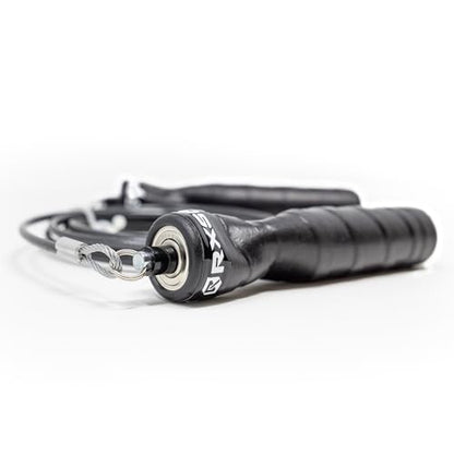 Rx Smart Gear Jump Rope - Black Ops Ergonomic Handles with Trans Black Cable Buff 3.4 | Jump Smart Weighted Speed Rope for Sports & Fitness, MMA, HIIT, Cardio Workout - size: Small
