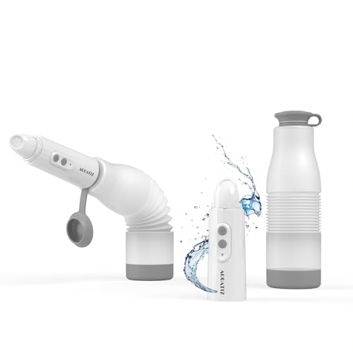 Upgraded Portable Bidet for Travel – Extendable Water Bottle (350–550ml), IPX7 Waterproof, 2 Spray Modes & Water Pressures, Rechargeable (60 Uses), Compact Handheld Hygiene Washer