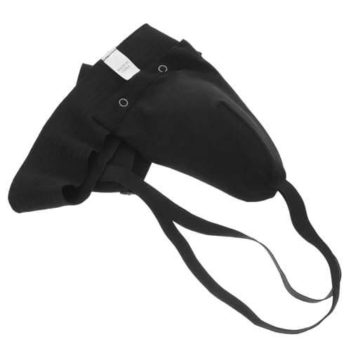 Wear-Resistant Groin Protector Boxing Crotch Guard Portable Integrated Training Guard Breathable Black Medium for Martial Arts Taekwondo MMA Football